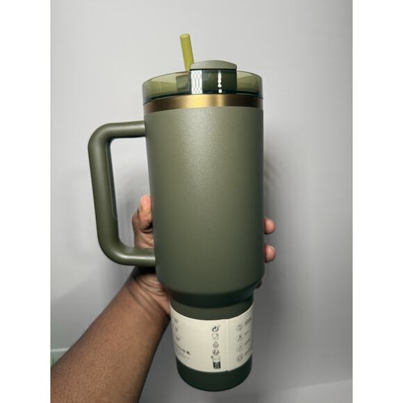 Stanley Cypress Green Fall Refresh 40oz Flowstate Quencher H2.O Tumbler BNWT - Picture 5 of 7